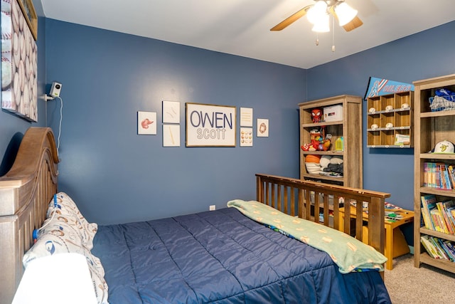 1448 Brighton Cir, Old Hickory, TN 37138 - bedroom with carpet floors and ceiling fan