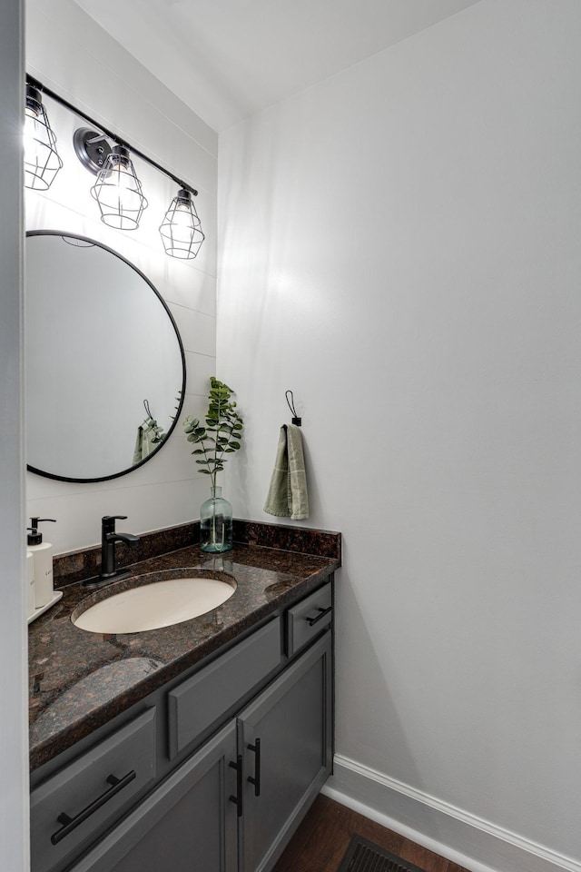 1448 Brighton Cir, Old Hickory, TN 37138 - bathroom with vanity and wood finished floors