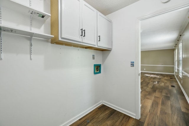 3171 Asbury Ln, Murfreesboro, TN 37129 - washroom with cabinet space, dark wood-style flooring, and hookup for a washing machine