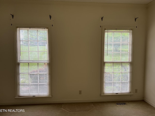 182 Whippoorwill Dr, Oak Ridge, TN 37830 - empty room featuring light colored carpet and ornamental molding
