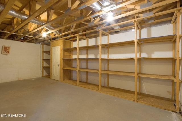 182 Whippoorwill Dr, Oak Ridge, TN 37830 - unfinished basement featuring concrete block wall