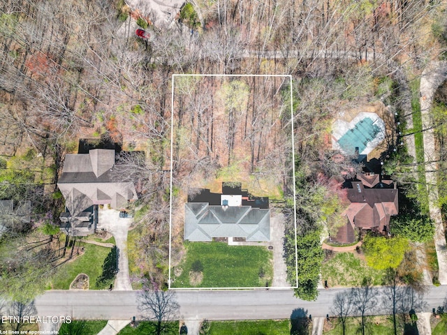182 Whippoorwill Dr, Oak Ridge, TN 37830 - aerial overview of property's location featuring property boundaries highlighted