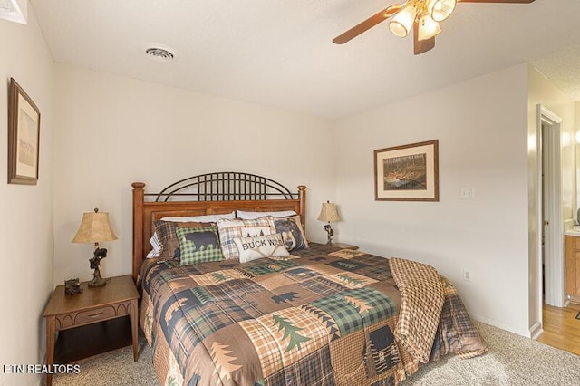 205 Ogle Dr Unit 554, Pigeon Forge, TN 37863 - bedroom featuring ceiling fan and carpet floors