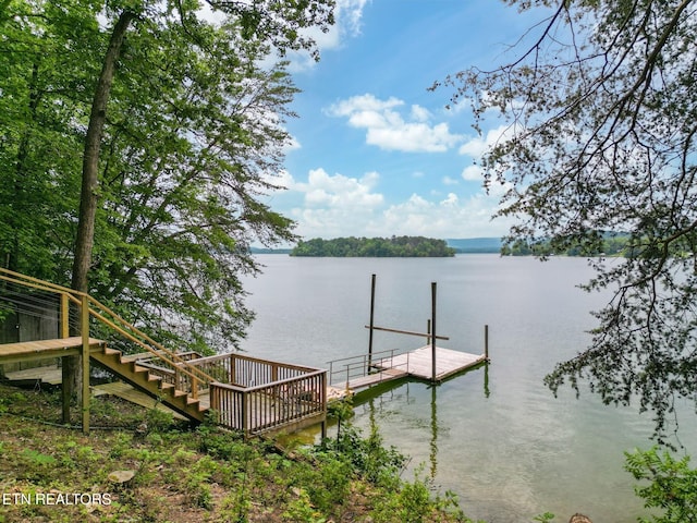 1226 Buzzard Roost Rd, Spring City, TN 37381 - dock area featuring a water view and stairway