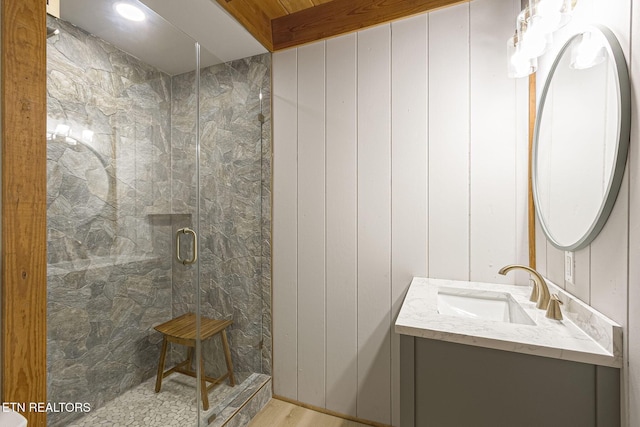1226 Buzzard Roost Rd, Spring City, TN 37381 - full bathroom featuring a stall shower and vanity