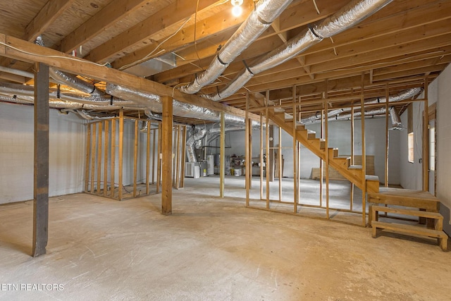 1226 Buzzard Roost Rd, Spring City, TN 37381 - unfinished basement with stairway