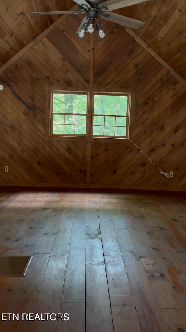 1226 Buzzard Roost Rd, Spring City, TN 37381 - unfurnished room featuring ceiling fan, hardwood / wood-style floors, plenty of natural light, and wood ceiling