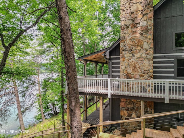 1226 Buzzard Roost Rd, Spring City, TN 37381 - view of property exterior featuring a wooden deck and stairs
