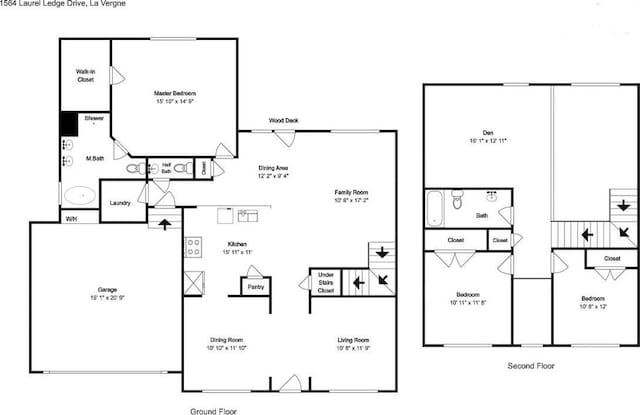 1564 Laurel Ledge Dr, La Vergne, TN 37086 - view of home floor plan