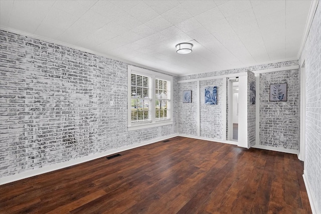 1302 Hampshire Pike, Columbia, TN 38401 - spare room with hardwood / wood-style flooring and crown molding