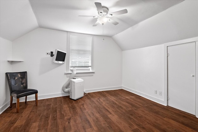 1302 Hampshire Pike, Columbia, TN 38401 - additional living space with ceiling fan, vaulted ceiling, and wood finished floors