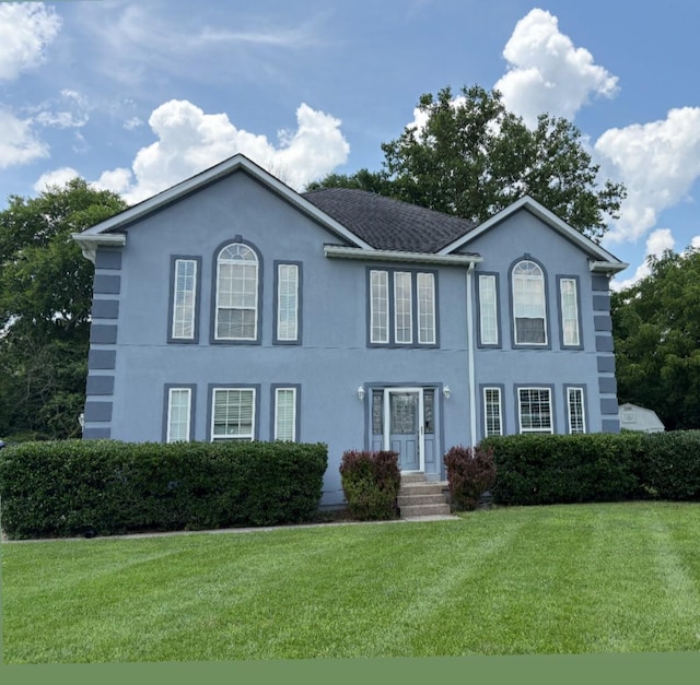 1757 Shane Dr, Spring Hill, TN 37174 - colonial-style house featuring a front yard and stucco siding