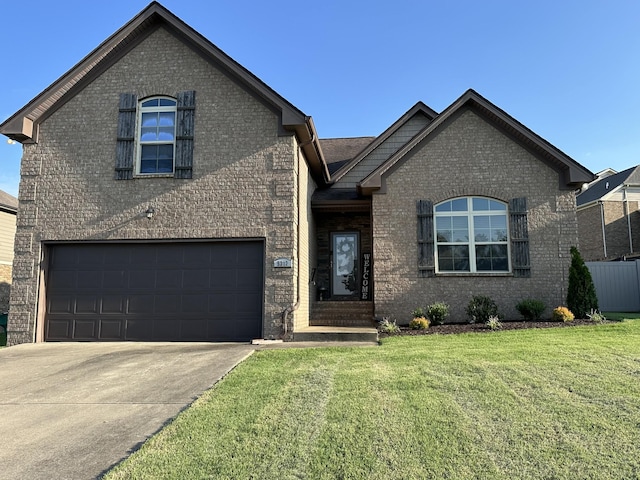 5313 Abbottswood Dr, Smyrna, TN 37167 - view of front of home with brick siding, concrete driveway, and an attached garage