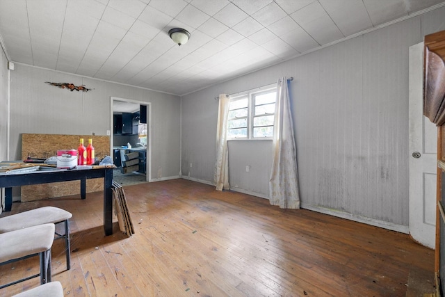 2727 Old Tilton Rd, Dalton, GA 30721 - office featuring wood-type flooring and wood walls