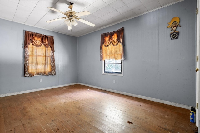 2727 Old Tilton Rd, Dalton, GA 30721 - spare room featuring hardwood / wood-style flooring and a ceiling fan
