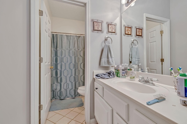 411 Churchill Xing, Madison, TN 37115 - full bathroom with vanity, tile patterned floors, and a shower with curtain