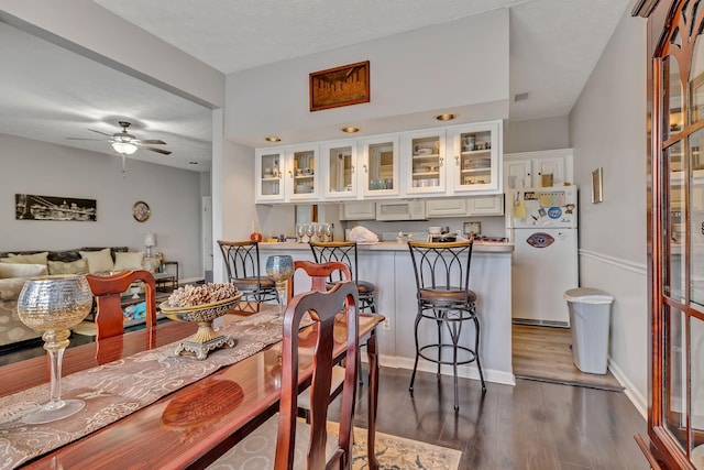 411 Churchill Xing, Madison, TN 37115 - dining area with dark wood-style flooring and a ceiling fan