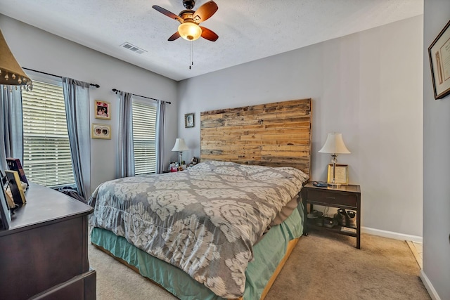 411 Churchill Xing, Madison, TN 37115 - carpeted bedroom with a textured ceiling and a ceiling fan