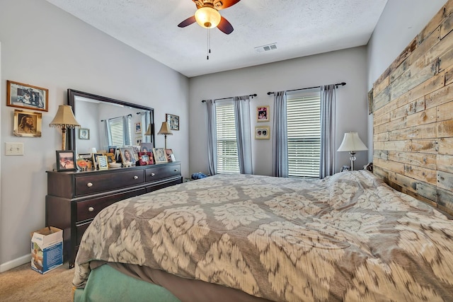 411 Churchill Xing, Madison, TN 37115 - carpeted bedroom featuring ceiling fan and a textured ceiling