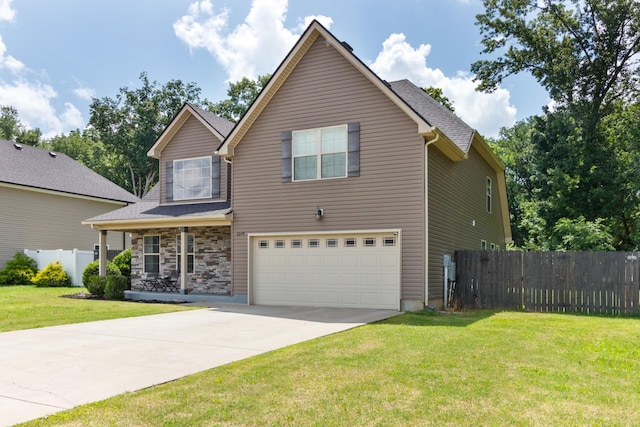 2049 Hackensack Ln, Smyrna, TN 37167 - traditional home featuring an attached garage, driveway, and a porch
