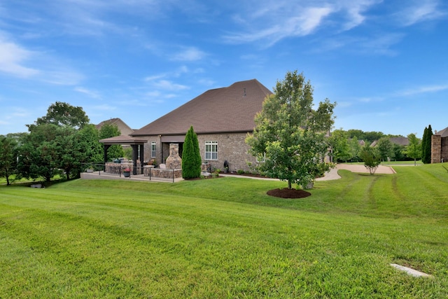 1794 Balvenie Ct, Brentwood, TN 37027 - rear view of house featuring a gazebo and a yard