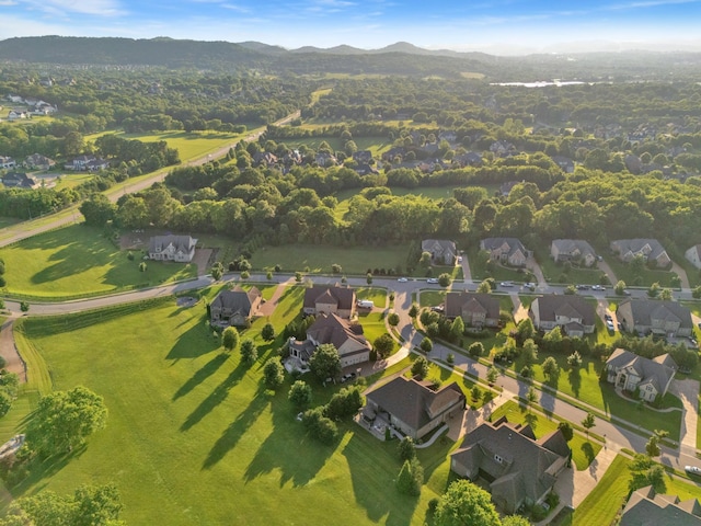 1794 Balvenie Ct, Brentwood, TN 37027 - aerial perspective of suburban area featuring a mountain backdrop