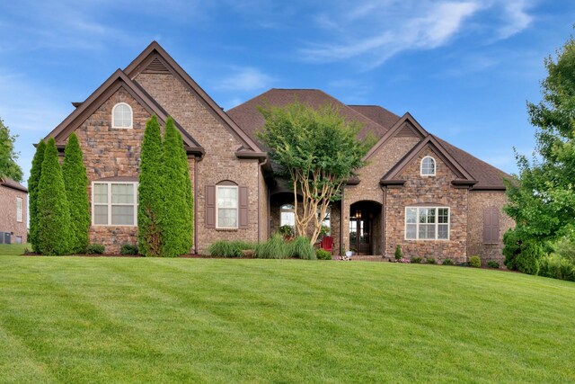 1794 Balvenie Ct, Brentwood, TN 37027 - view of front of house featuring a front yard and stone siding