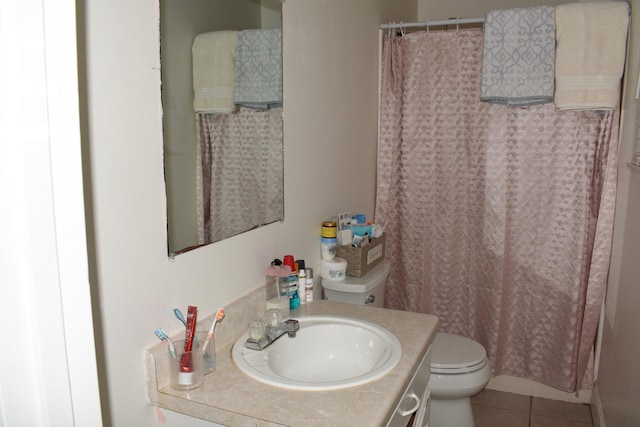 7111 Stroop Ln, Murfreesboro, TN 37129 - full bath with vanity, tile patterned flooring, and a shower with curtain