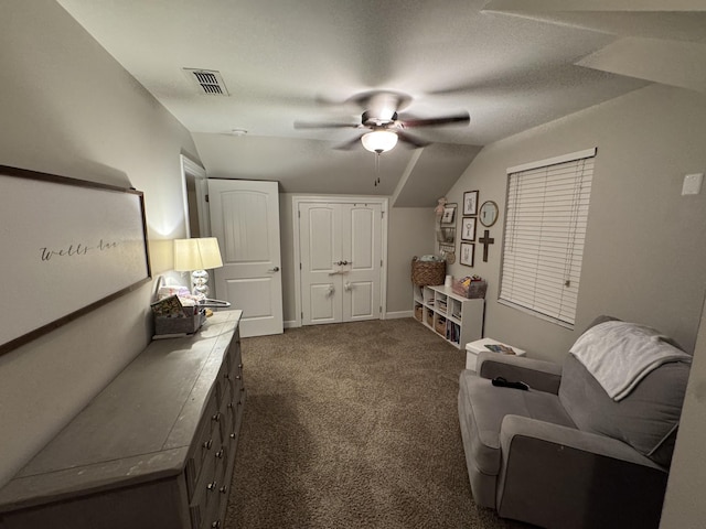 4803 Beryl Dr, Murfreesboro, TN 37128 - living area with ceiling fan and dark carpet