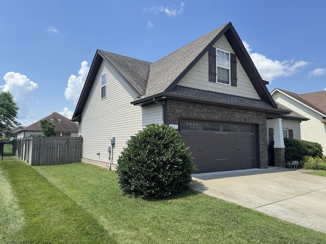 4803 Beryl Dr, Murfreesboro, TN 37128 - view of property exterior with roof with shingles and concrete driveway