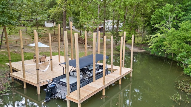 5920 Dogwood Dr, Harrison, TN 37341 - dock area with boat lift