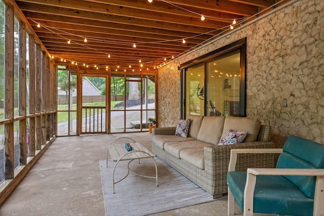5920 Dogwood Dr, Harrison, TN 37341 - sunroom / solarium featuring an outdoor hangout area