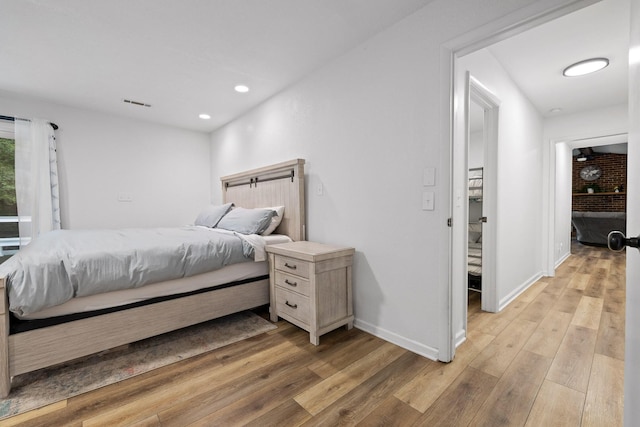 5920 Dogwood Dr, Harrison, TN 37341 - bedroom featuring light wood-style flooring and recessed lighting