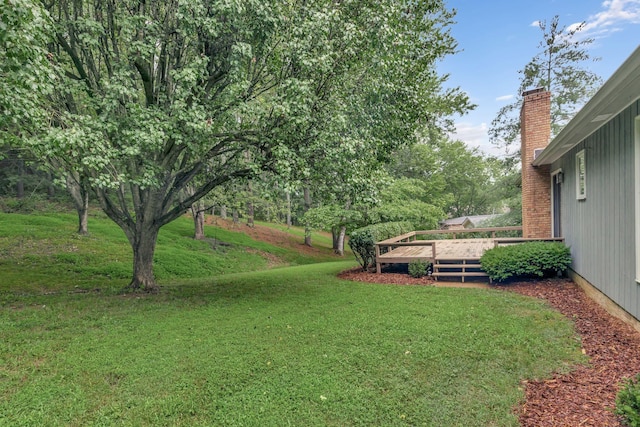 5122 Prince Phillip Cv, Brentwood, TN 37027 - view of grassy yard featuring a wooden deck