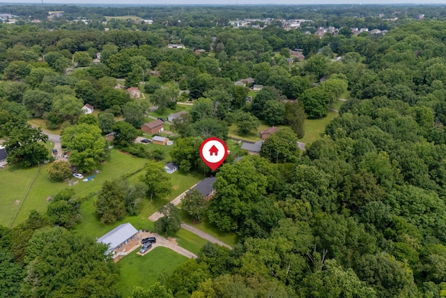 332 Old Dunbar Cave Rd, Clarksville, TN 37043 - drone / aerial view of a forest