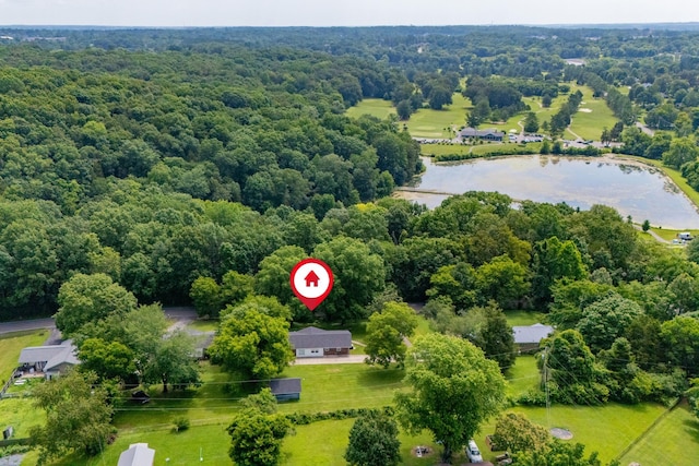332 Old Dunbar Cave Rd, Clarksville, TN 37043 - aerial view of a nearby body of water and a heavily wooded area