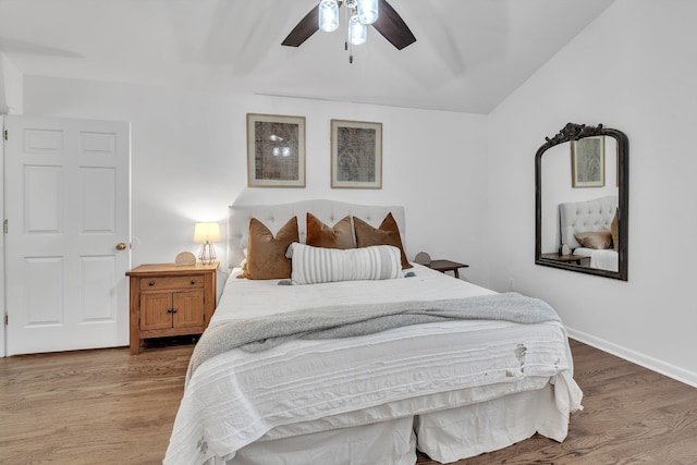 4200 Hunters Point Pike, Lebanon, TN 37087 - bedroom with wood finished floors and ceiling fan