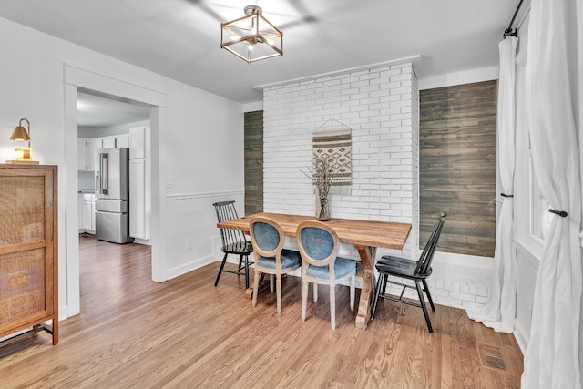 4200 Hunters Point Pike, Lebanon, TN 37087 - dining room with a chandelier and light wood-type flooring