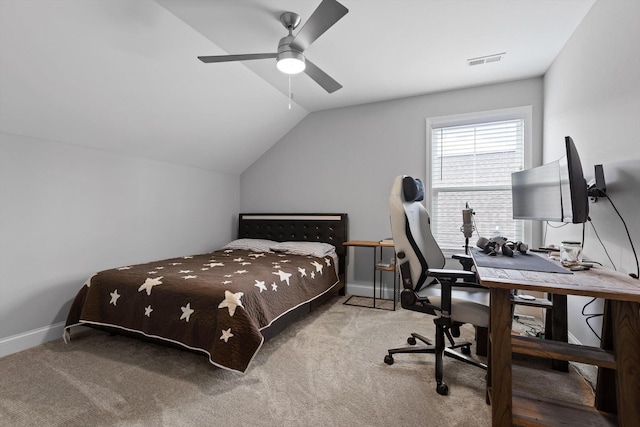 5086 Oop Rd, Chattanooga, TN 37416 - bedroom featuring lofted ceiling, carpet, and an office area