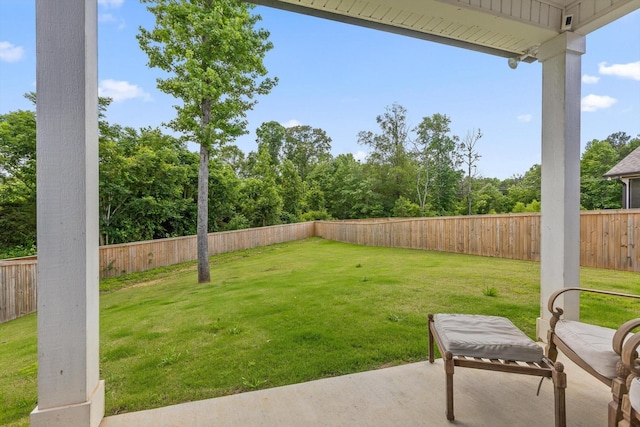 5086 Oop Rd, Chattanooga, TN 37416 - fenced backyard with a patio area