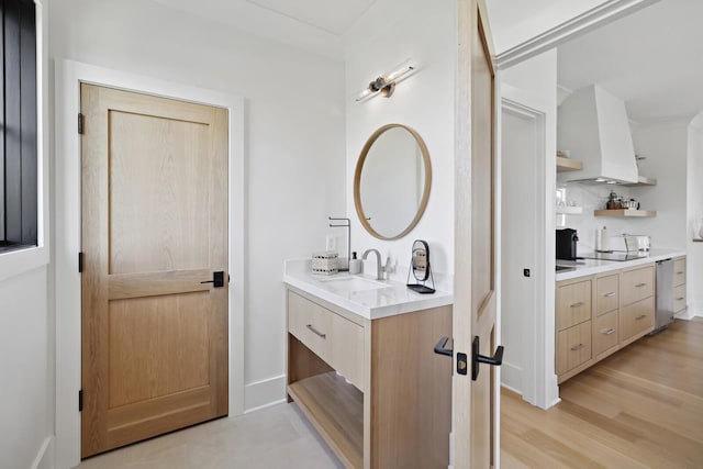 4720 Edwardian Trce, Franklin, TN 37067 - bathroom featuring vanity and wood finished floors