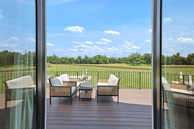 4720 Edwardian Trce, Franklin, TN 37067 - deck featuring view of scattered trees, a view of countryside, and a yard