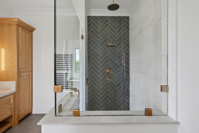 4720 Edwardian Trce, Franklin, TN 37067 - bathroom with vanity and a stall shower