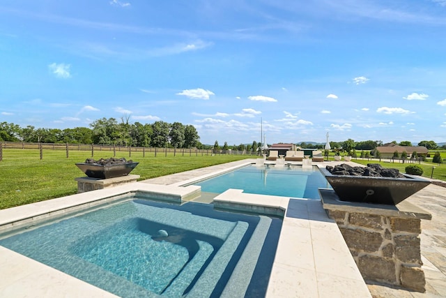 4720 Edwardian Trce, Franklin, TN 37067 - view of swimming pool featuring a pool with connected hot tub