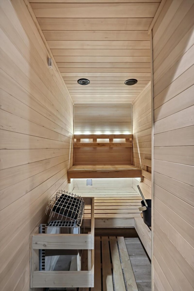 4720 Edwardian Trce, Franklin, TN 37067 - sauna featuring wooden walls and wooden ceiling