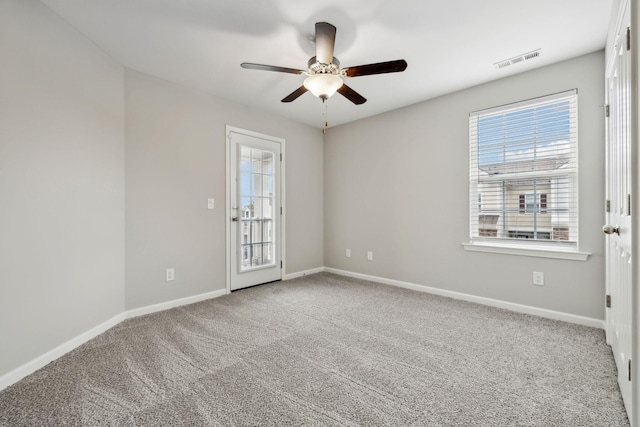 100 Bergen Dr, Spring Hill, TN 37174 - spare room with a ceiling fan and carpet