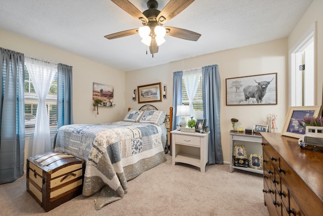 106 Mcfarlin Rd, Murfreesboro, TN 37130 - bedroom with light carpet and a ceiling fan