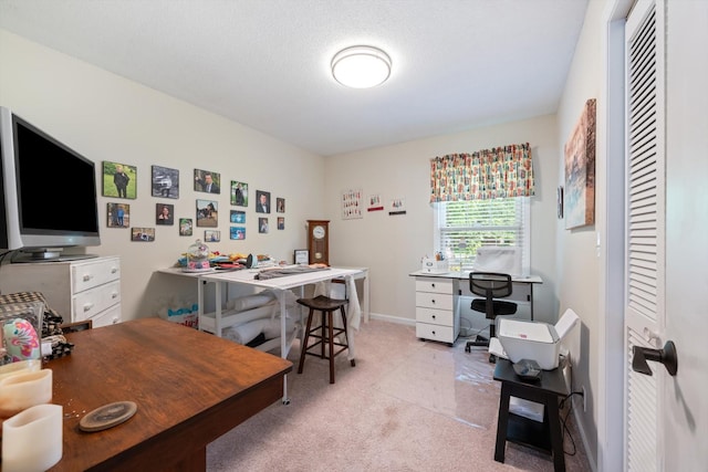 106 Mcfarlin Rd, Murfreesboro, TN 37130 - office area with baseboards and light carpet