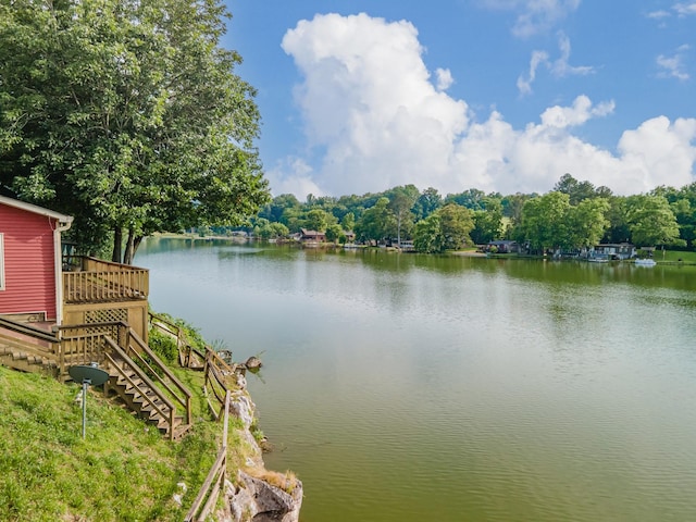 266 Clear Creek Cir, Pulaski, TN 38478 - water view with stairs