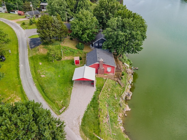 266 Clear Creek Cir, Pulaski, TN 38478 - view from above of property with a large body of water